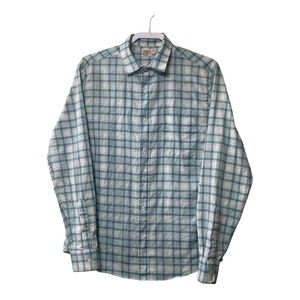 Faherty Men’s Plaid Button up Long Sleeves Ventura Shirt Size M